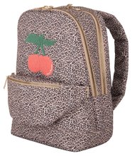 Iskolai hátizsákok - Iskolai hátizsák Backpack Jackie Leopard Cherry Jeune Premier ergonómikus luxus kivitel 39*27 cm_1