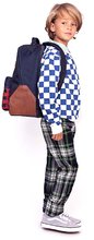 Genți și ghiozdane școlare - Ghiozdan școlar Backpack Bobbie Tartans Jeune Premier design ergonomic de lux 41*30 cm_2