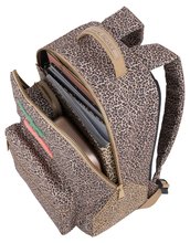 Iskolai hátizsákok - Iskolai hátizsák Backpack Bobbie Leopard Cherry Jeune Premier ergonomikus luxus kivitel 41*30 cm_0