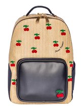 Školní taška batoh New Bobbie Raffia Cherry Jeune Premier