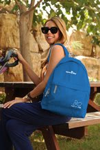 Přebalovací tašky ke kočárkům - Dámský batoh do města smarTrike extra lehký na zip modrý BP808_0