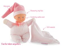 Igrače dojenčki od 0. meseca - Dojenček Minirêve Mon Doudou Corolle Pink Striped 16 cm od 0 mes_0