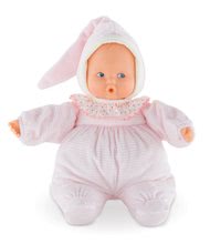 Igrače dojenčki od 0. meseca - Dojenček Babipouce Pink Striped Mon Doudou Corolle z modrimi očkami in našobljenimi ustnicami 28 cm od 0 mes_4