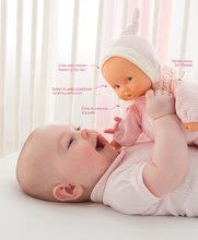 Játékbabák 0 hónapos kortól - Játékbaba Babipouce Pink Striped Mon Doudou Corolle kék szemekkel és csücsörítő szájjal 28 cm 0 hó-tól_5