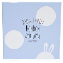 Plišani zečići - Plyšový zajačik Lapin Bonbon Doudou et Compagnie modrý 30 cm od 0 mes DC1241_0
