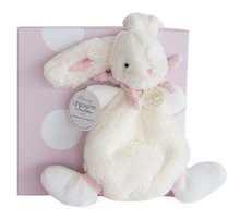 Igračke za grljenje i spavanje - Plyšový zajačik na maznanie Lapin Bonbon Doudou et Compagnie ružový 26 cm v darčekovom balení od 0 mes DC2122_0