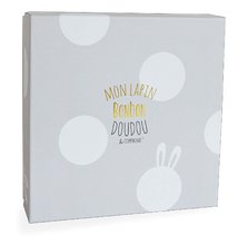 Hračky na mazlení DouDou - Plyšový zajíček na mazlení Bunny Bonbon Doudou et Compagnie béžový 26 cm v dárkovém balení od 0 měsíců_0