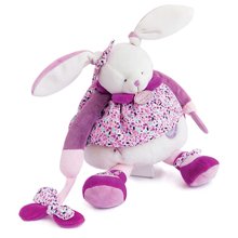 Iepuraș de pluș Activity Doll Lapin Cerise Doudou et Compagnie cu oglindă și zornăitoare roz 30 cm în ambalaj cadou de la 0 luni