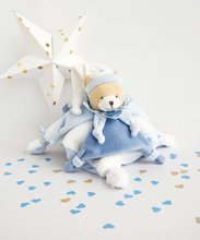 Igračke za grljenje i spavanje - Plyšový medvedík na maznanie Petit Chou Doudou et Compagnie modrý 27 cm v darčekovom balení od 0 mes DC2716_2