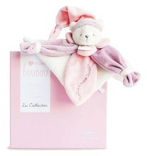 Jucării de alint și de adormit - Ursuleț de pluș de alint Collector Doudou et Compagnie roz 24 cm în ambalaj cadou de la 0 luni_0