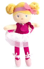 Hadrové panenky - Panenka Les Tutus de Doudou Jolijou 23 cm v růžových šatech z jemného textilu 3 různé druhy od 4 let_1