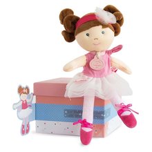 Szmaciane lalki - Lalka Les Tutus de Doudou Jolijou 23 cm w różowej sukience z miękkiej tkaniny 3 różne rodzaje od 4 lat_3