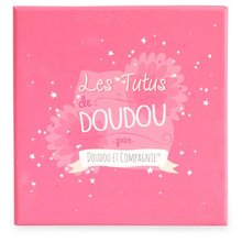Hadrové panenky - Panenka Les Tutus de Doudou Jolijou 23 cm v růžových šatech z jemného textilu 3 různé druhy od 4 let_3