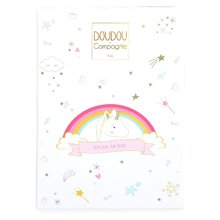 Jucării de pluș și textile - Unicorn de pluș Unicorn Lucie la Licorne Doudou et Compagnie auriu-roz 22 cm în ambalaj cadou de la 0 luni_2