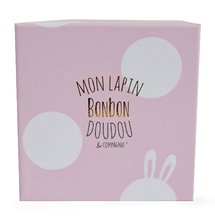 Pluszowe zajączki - Pluszowy zajączek Lapin Bonbon Doudou et Compagnie różowy 16 cm w opakowaniu prezentowym od 0 miesiąca_2