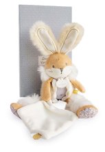 Plyšové zajace - Plyšový zajačik Bunny White Lapin de Sucre Doudou et Compagnie hnedý 31 cm v darčekovom balení od 0 mes_2