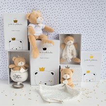Teddybären - Teddybär mit Schnullerclip Bear Little King Perlidoudou Doudou et Compagnie braun in Geschenkverpackung 15 cm ab 0 Monaten_1