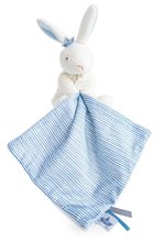 Kuschel- und Einschlafspielzeug - Plyšový zajačik na maznanie Bunny Sailor Perlidoudou Doudou et Compagnie modrý 10 cm v darčekovom balení od 0 mes DC3514_0