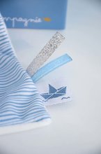 Jucării de alint și de adormit - Iepuraș de pluș de alint Bunny Sailor Perlidoudou Doudou et Compagnie albastru 10 cm în ambalaj cadou de la 0 luni_2