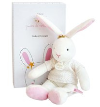 Plüschhäschen - Plyšový zajačik  Bunny Star Perlidoudou Doudou et Compagnie biely 25 cm v darčekovom balení od 0 mes DC3516_0