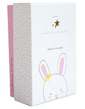 Plišasti zajčki - Plišasti zajček Bunny Star Perlidoudou Doudou et Compagnie rožnati 25 cm v darilni embalaži od 0 mes_1