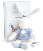 Pluszowe zajączki - Pluszowy króliczek Bunny Sailor Perlidoudou Doudou et Compagnie niebieski 25 cm w opakowaniu prezentowym od 0 miesiąca_1