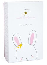 Plyšové zajace - Plyšový zajačik s melódiou Bunny Star Music Box Perlidoudou Doudou et Compagnie ružový 14 cm v darčekovom balení od 0 mes_1