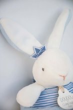 Pluszowe zajączki - Pluszowy króliczek z melodią Bunny Sailor Music Box Perlidoudou Doudou et Compagnie niebieski 14 cm w opakowaniu prezentowym od 0 miesiąca_0