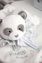 Zabawki do przytulania i zasypiania - Pluszowa panda do przytulania Attrape-Rêves Doudou et Compagnie szara w opakowaniu prezentowym 20 cm od 0 miesięcy_0