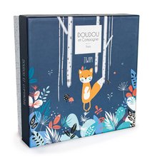 Hračky na mazlení DouDou - Plyšová liška k mazlení Fox Tiwipi Doudou et Compagnie oranžová 23 cm v dárkovém balení od 0 měsíců_1