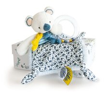 Igračke za grljenje i spavanje - Plyšová koala na maznanie s hrkálkou Yoca le Koala Doudou et Compagnie modrá 22 cm od 0 mes DC3666_0