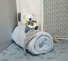 Zabawki do przytulania i zasypiania - Pluszowy miś koala do przytulania Yoca le Koala Doudou et Compagnie niebieski 15 cm w opakowaniu prezentowym od 0 miesiąca_1