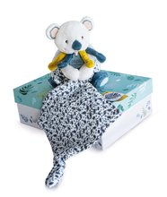 Zabawki do przytulania i zasypiania - Pluszowy miś koala do przytulania Yoca le Koala Doudou et Compagnie niebieski 15 cm w opakowaniu prezentowym od 0 miesiąca_0
