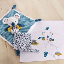 Zabawki do przytulania i zasypiania - Pluszowa przytulanka koala Yoca le Koala Doudou et Compagnie niebieska 25 cm od 0 miesięcy_0