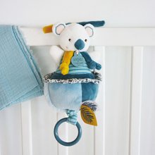 Jucării de pluș și textile - Koala de pluș cu o melodie Yoca le Koala Music Box Doudou et Compagnie albastră 20 cm în ambalaj cadou de la 0 luni_0