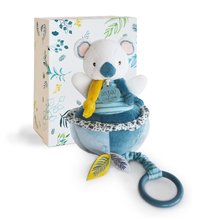 Plyšové a textilní hračky - Plyšová koala s melodií Yoca le Koala Music Box Doudou et Compagnie modrá 20 cm v dárkovém balení od 0 měsíců_1