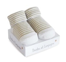 Odjeća za dojenčad - Ponožky pre bábätko Birth Socks Doudou et Compagnie sivé s jemným vzorom od 0-6 mes DC3704_2