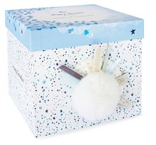 Plüssnyuszik - Plüss nyuszi Bunny Happy Glossy Doudou et Compagnie kék 25 cm ajándékcsomagolásban 0 hó-tól_2