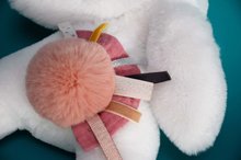 Pluszowe zajączki - Pluszowy zajączek Bunny Happy Boho Doudou et Compagnie różowy 25 cm w opakowaniu upominkowym od 0 miesiąca_1
