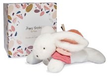 Plüssnyuszik - Plüss nyuszi Bunny Happy Boho Doudou et Compagnie rózsaszín 25 cm ajándékcsomagolásban 0 hó-tól_3