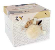 Conigli di peluche - Coniglietto peluche Happy Wild Doudou et Compagnie marrone 25 cm  in confezione regalo con pompom da 0 mes DC3738_2
