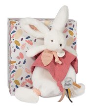 Plyšoví zajíci - Plyšový zajíček Bunny Happy Boho Doudou et Compagnie růžový 25 cm v dárkovém balení od 0 měsíců_2