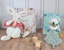 Plyšové zajace - Plyšový zajačik Bunny Happy Boho Doudou et Compagnie ružový 25 cm v darčekovom balení od 0 mes_1