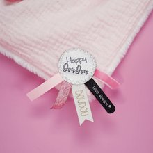 Jucării de alint și de adormit - Iepuraș de pluș de alint Happy Blush Doudou et Compagnie roz 25 cm în ambalaj cadou de la 0 luni_2