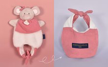 Păpuși pentru bebeluși - Șoricel de pluș pentru teatru de păpuși Doudou Amusette 3v1 Doudou et Compagnie roz 30 cm de la 0 luni_0