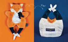Păpuși pentru bebeluși - Vulpiță de pluș pentru teatru de păpuși Doudou Amusette 3în1 Doudou et Compagnie portocalie 30 cm de la 0 luni_3