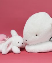 Plišani zečići - Plyšový zajac Happy Blush Doudou et Compagnie bielo-ružový 65 cm od 0 mes DC3853_0