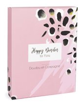 Jucării de alint și de adormit - Iepuraș de pluș de alint Happy Blush Doudou et Compagnie roz 17 cm în ambalaj cadou de la 0 luni_2