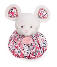 Zabawki do przytulania i zasypiania - Pluszowa przytulanka myszka Doudou Boule 3v1 Doudou et Compagnie różowa 25 cm od 0 miesięcy_0