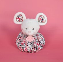 Zabawki do przytulania i zasypiania - Pluszowa przytulanka myszka Doudou Boule 3v1 Doudou et Compagnie różowa 25 cm od 0 miesięcy_3
